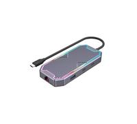 CONECTICPLUS Hub usb 3.2 type c vers 3x usb 3.2 gen2 10gbps - rj45 - hdmi 4k60 - audio - usb pd 100w