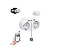 CONECTICPLUS Multiprise caméra espion wifi hd 1080p 2 prises avec 3 ports usb 32go - vision à distance