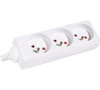 CONECTICPLUS Multiprise électrique 3 prises sans interrupteur 1.50m blanche