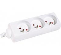 CONECTICPLUS Multiprise électrique 3 prises sans interrupteur 4m blanche