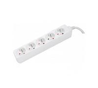 CONECTICPLUS Multiprise électrique 5 prises sans interrupteur 1.50m blanche