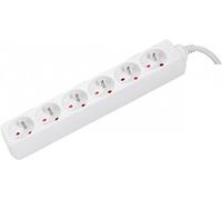 CONECTICPLUS Multiprise électrique 6 prises sans interrupteur 1.50m blanche