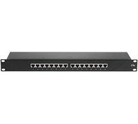 CONECTICPLUS Panneau de Brassage Ethernet RJ45 16 Ports 19' 1U Cat5e blindé