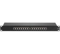 CONECTICPLUS Panneau de Brassage Ethernet RJ45 16 Ports 19' 1U Cat6 blindé