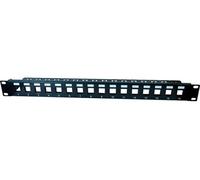 CONECTICPLUS Panneau de brassage ethernet rj45 16 ports 19 pouces 1u blindé vide pour insert G