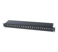 CONECTICPLUS Panneau de brassage ethernet rj45 24 ports 19' 1u cat5e blindé G