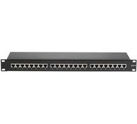 CONECTICPLUS Panneau de Brassage Ethernet RJ45 24 Ports 19' 1U Cat6 blindé