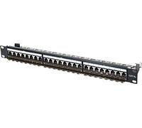 KOMELEC FRANCE Panneau De Brassage Ethernet Rj45 24 Ports 19 Pouces 1u Cat6a Blindé