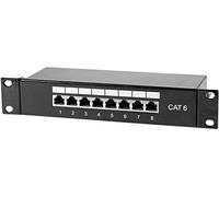CONECTICPLUS Panneau de Brassage Ethernet RJ45 8 Ports 10' 1U Cat6 blindé