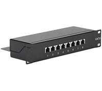 CONECTICPLUS Panneau de Brassage Ethernet RJ45 8 Ports 10 Pouces 1U CAT6 à Poser