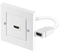 CONECTICPLUS Prise HDMI 2.0 Murale avec câble 15 cm - 4K 60Hz
