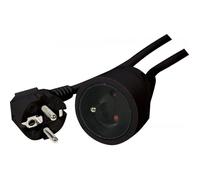 CONECTICPLUS Rallonge électrique 2m noire