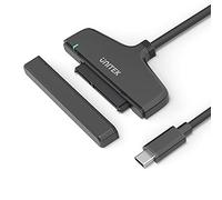 CONECTICPLUS UNITEK Convertisseur USB C 3.1 vers Interface SATA 6G, pour disques durs HDD et SSD de n'importe Quelle capacité, Super Rapide 6GBpS, Fonction UASP, Mat, Noir