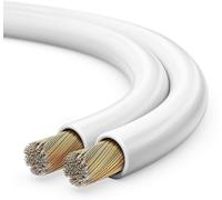 Conecto 100m Câble Haut-Parleur Boxe Câble 2x0, 75mm ² Cca Blanc