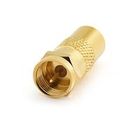 conecto Adaptateur d'antenne, connecteur F vers connecteur IEC, Adaptateur pour connecter Les connecteurs IEC aux connecteurs Satellites, plaqué Or