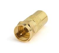 conecto Adaptateur d'antenne, connecteur F vers Prise IEC, Adaptateur pour connecter Les connexions IEC aux connexions Satellite, plaqué Or