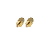 conecto Adaptateur SMA, couplage MCX, connecteur SMA avec Broche vers connecteur SMB avec Broche, Adaptateur pour connecter des connecteurs SMA avec des connecteurs SMB, plaqué Or, Lot de 2