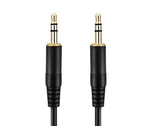 conecto câble audio, jack 3,5 mm vers jack 3,5 mm, noir, 1 m