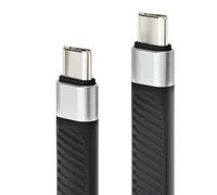 conecto, câble de données et de charge USB-C vers USB-C, USB 4, Gen 3, fonction de charge rapide, E-Marker, 5A/100W, 40Go/s, 8K 60Hz, rétrocompatible, boîtier en aluminium, gaine en PVC, noir, 0, 13m