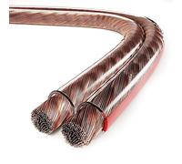 conecto câble haut-parleur, câble haut-parleur CCA, 2x2.50mm² couleur: transparent 30 mètres