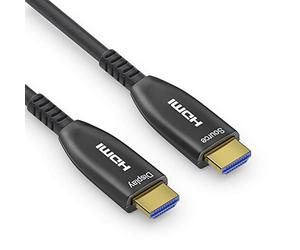 conecto Câble HDMI 2.0 4K, 15 m, 60 Hz, ultra haut débit avec Ethernet, AOC, HDR, 18 Gbps, Ultra HD, pour téléviseur, moniteur, projecteur, ordinateur portable, ordinateur noir