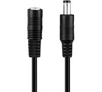 conecto CC20072 Rallonge de câble avec prise femelle DC 5,5 x 2,5 mm 5 m Noir