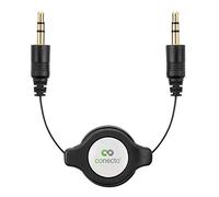 conecto CC20086 Câble audio stéréo jack (fiche jack 3,5 mm à fiche jack 3,5 mm), fiche plaquée or, 0,80m, noir