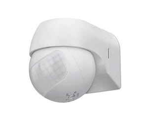conecto CC50214 Détecteur de mouvement infrarouge (CC-IM080) installation en intérieur/extérieur, orientable, IP44, zone de travail 180°/12m (1 pièce), blanc