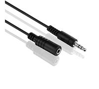 conecto CC50492 Câble audio stéréo (Prise jack 3,5 mm vers Prise jack 3,5 mm), design ultra fin, 10,0m, noir