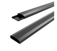 Conecto Conduit de câbles de 0,50 m en Plastique à Coller ou à Visser avec 1 x 40 cm de Ruban adhésif 3M, Noir