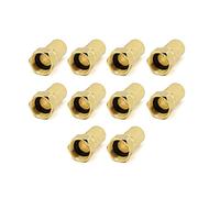 conecto Jeu de connecteurs F, avec Joint en Caoutchouc/Joint torique, diamètre 7 mm, à Visser, Adaptateur pour Le raccordement de câbles d'antenne, câbles Satellite, câbles coaxiaux, dorés, Lot de 10