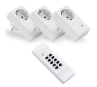 Conecto Kit De Démarrage Prises Sans Fil Avec Télécommande Jusqu’à 30m Blanc