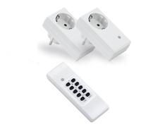 Conecto Kit De Démarrage Prises Sans Fil Avec Télécommande Jusqu’à 30m Blanc