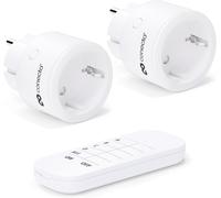 Conecto Kit De Démarrage Prises Sans Fil Avec Télécommande Jusqu’à 30m Blanc