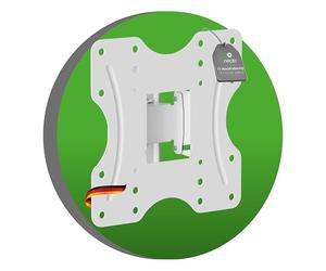 conecto soporte de pared para TV, soporte universal inclinable y giratorio, VESA máx. 200x200 mm, para monitor de TV plano y curvo de 23-42 pulgadas de hasta 30 kg, blanco