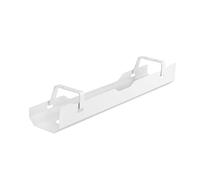 conecto Support de câble pour Bureau, Gestion des câbles avec Montage sous Le Bureau, Blanc