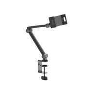 conecto Support de Tablette, pivotant à 360°, tablettes de 4.7" à 12.9", supporte jusqu'à 1kg, Rembourrage en Silicone, Noir