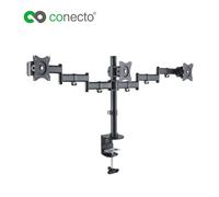 conecto Support Écran 3 Moniteurs Table 33-69 cm VESA 100x100