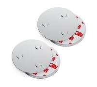 conecto, Support magnétique, Fixation magnétique, universellement utilisable, magnétique et avec Trou de Forage, adapté aux détecteurs de fumée, 60 mm, Lot de 2