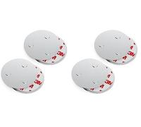 conecto, Support magnétique, Fixation magnétique, universellement utilisable, magnétique et avec Trou de Forage, adapté aux détecteurs de fumée, 60 mm, Lot de 4
