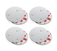 conecto, Support magnétique, Fixation magnétique, universellement utilisable, magnétique et avec Trou de Forage, adapté aux détecteurs de fumée, 60 mm, Lot de 4