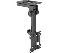 Conecto Support de Plafond pour téléviseur de 13 à 27 Pouces, Pliable, réglable en Hauteur, pivotant, inclinable jusqu'à VESA 100 x 100, Noir