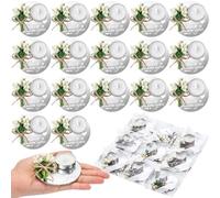 Conelist Lot de 50 bougeoirs en acrylique pour fête prénuptiale, cadeaux de remerciement, souvenirs de mariage pour invités