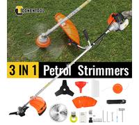 CONENTOOL 52CC Outil de jardinage multifonction 3-en-1 : Taille-haie thermique, Coupe-bordures, Débroussailleuse et Coupe-herbe sur perche Grass Trimmer
