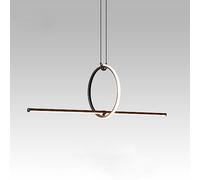 CONERY Luminaire LED Éclairage Dimmable 1 Anneau Lustre Circulaire Éclairage Réglable Décoration Éclairage Poisson Ligne Pendentif Lumière Luminaire Unique Éclairage Pour Cuisine Salle À Manger Café Î