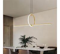 CONERY Luminaire LED Éclairage Dimmable 1 Anneau Lustre Circulaire Éclairage Réglable Décoration Éclairage Poisson Ligne Pendentif Lumière Luminaire Unique Éclairage Pour Cuisine Salle À Manger Café Î