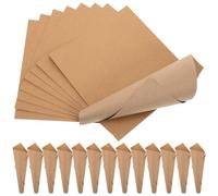 Cônes de Confettis en Papier Jaune Grosse Capacité pour Mariage et Fête | Peuvent Accueillir Fleurs et Confettis, Servent Support à Cupcakes et Sucettes