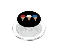 Cônes de crème glacée Rouge Blanc Bleu Patriotique été PopSockets PopGrip pour MagSafe