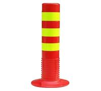 Cônes de délimitation de la circulation, poteaux de barrière, bornes de blocage d'avertissement, poteaux de stationnement résidentiels for allées((Red and yellow),75cm)