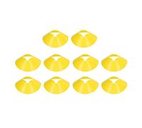 Cônes de Disque de Football, disques d'obstacle d'entraînement, Haute résistance, Couleur vive, Anti-décoloration, pour Football, Basket-Ball, Enfants et Adultes, matériau PE, 8 (Jaune)